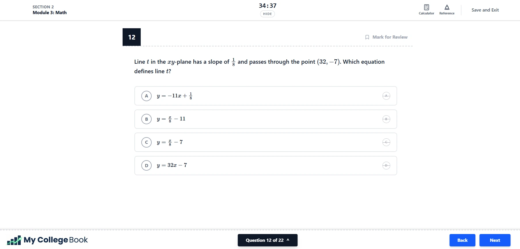 MyCollegeBook - SAT Practice Test Platform